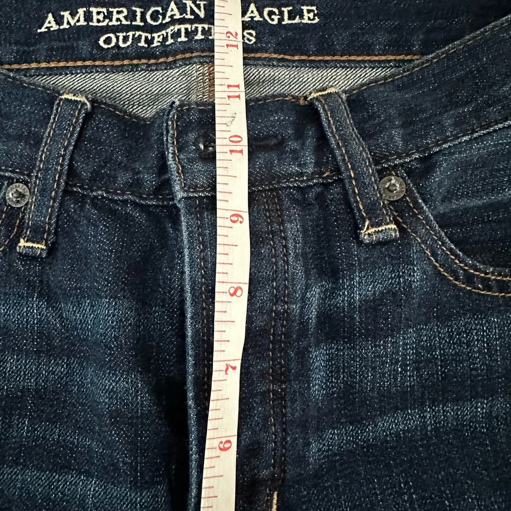 Women's‎ American Eagle Denim High Rise Flare Stretch Blue Jeans Size 4